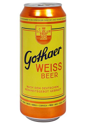 пиво gothaer weiss 5% светлое н/ф ж/б 0.5 л