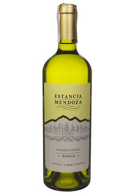 estancia mendoza chardonnay roble белое сухое 0.75 л