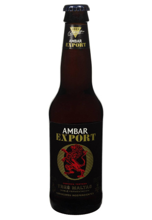 Пиво AMBAR EXPORT 7% светлое стекло 0.33 л