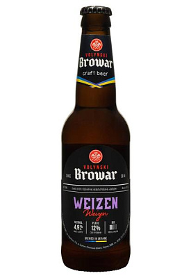 пиво weizen светлое н/ф 4,9% 0.35 л