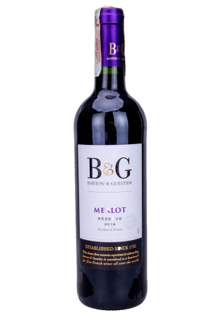 Barton & Guestier Merlot Reserve Красное Сухое 0.75 фото Barton & Guestier Merlot Reserve Красное Сухое 0.75