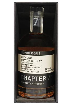 виски monologue blended scotch 19 yo в коробке 0.7 л