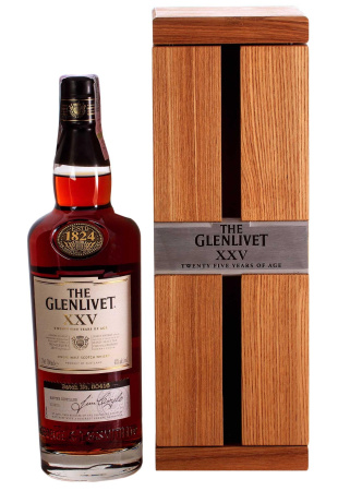 Виски The Glenlivet 25 y.o. в коробке 0.7 л