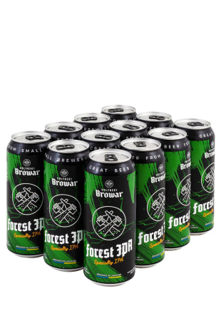 Упаковка Пиво Forest Ipa светлое н/ф ( 5,7% ж/б 0.5 л 12 шт ) 
