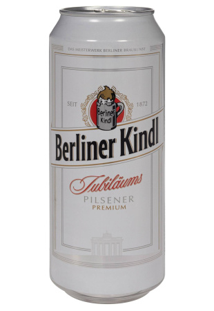 Пиво Berliner Kindl Jubilaums Pilsner 5,1% ж/б 0.5 л