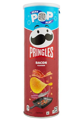 чипсы pringles bacon бекон 165 г 