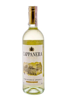cappanera vino bianco amabile белое полусладкое 0.75 л