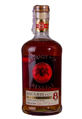 ром bacardi reserva ocho gold 8 y.e 0.7 л