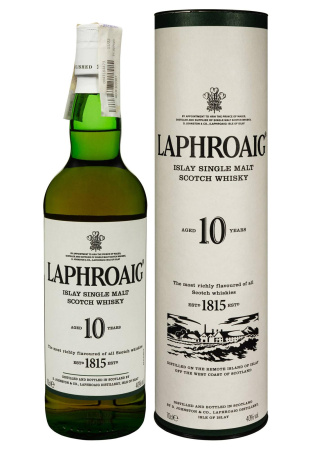 Виски Laphroaig 10 лет выдержки 0.7 л фото Виски Laphroaig 10 лет выдержки 0.7 л