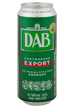 Пиво DAB 5% светлое ж/б 0.5 л пиво dab 5% светлое ж/б 0.5 л