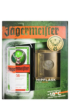 ликер jagermeister с ретро флягой 0.7 л