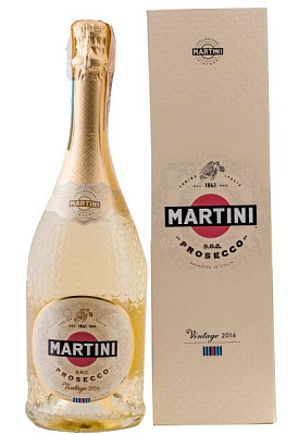 martini prosecco vintage в коробке белое сухое 0.75 л