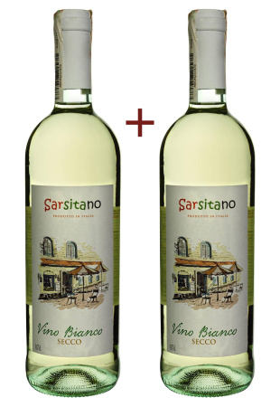 Набор вина Sarsitano Vino Bianco Secco Белое Сухое 0.75 (набор 2 х 0.75 л)