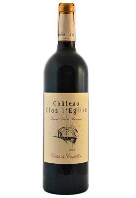 chateau clos l'eglise красное сухое 0.75 л