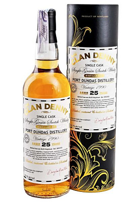 виски clan denny grain whisky port dundas 25 y.o. 0.7 л