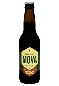 Пиво Stout Oatmeal MOVA темное 0.33 л  пиво stout oatmeal mova темное 0.33 л