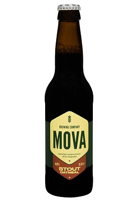 пиво stout oatmeal mova темное 0.33 л 