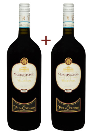 Набор вина Villa Cornaro Montepulciano d’Abruzzo Красное Сухое 1.5 NEW (набор 2 х 1.5 л)