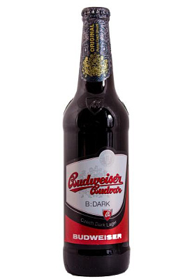 пиво budweiser budvar 4,7% тёмное 0.5 л