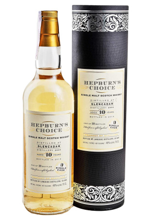 Виски Hepburn's Choice Glencadam 10 y.o. в тубусе 0.7 л фото Виски Hepburn's Choice Glencadam 10 y.o. в тубусе 0.7 л