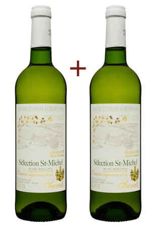 Набор вина Selection St-Michel Белое Полусладкое 0.75 (набор 2 х 0.75 л)