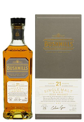 виски bushmills single malt 21 y.o. 0.7 л