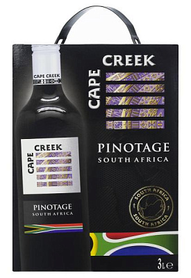 cape creek pinotage красное сухое 3 л