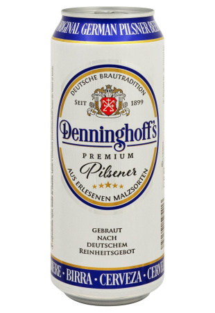 Пиво Denninghoff's Pilsener светлое ж/б 0.5 л 