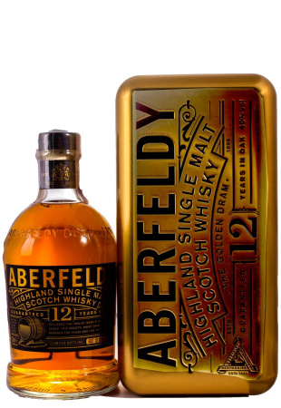 Виски Aberfeldy 12 y.o. Gold Bar в коробке 0.7 л