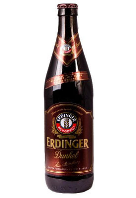 пиво erdinger weissbier dunkel 5,3% тёмное н/ф 0.5 л