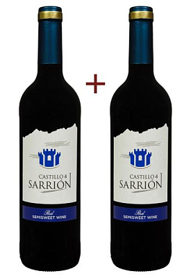 набор вина castillo de sarrion красное полусладкое 0.75 (набор 2 х 0.75 л)