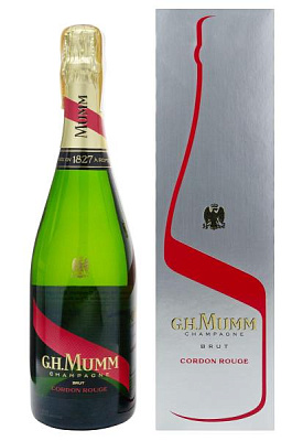 шампанское mumm cordon rouge brut белое 0.75 л