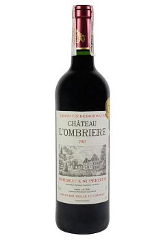 Chateau L'Ombriere Bordeaux Superieur Сухе Червоне 0.75 л chateau l'ombriere bordeaux superieur сухое красное 0.75 л