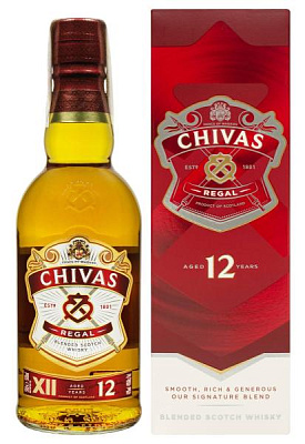 виски chivas regal 12 y.o. в коробке 0.5 л