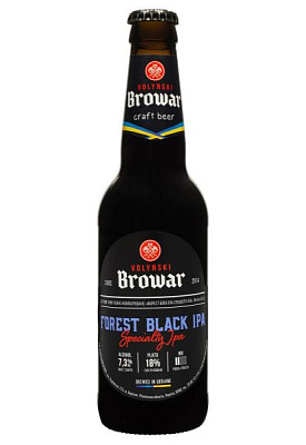 пиво forest black ipa темное н/ф 7,3% 0.35 л