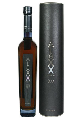 коньяк alexx platinum в тубусе 0.5 л