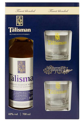 виски tomatin talisman с 2-мя стаканами 3 года 0.7 л 