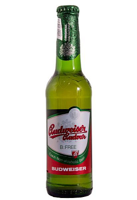 пиво budweiser budvar без/алк светлое 0.33 л