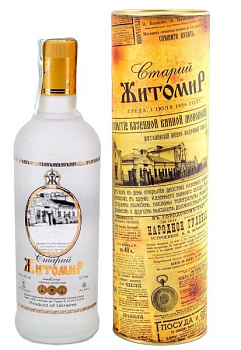 Горілка Старий Житомир Оновлена в тубусі 0.75 л водка старый житомир обновленная в тубусе 0.75 л