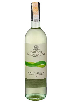 Barone Montalto Pinot Grigio Terre Siciliane IGP Белое Сухое 0.75 л barone montalto pinot grigio terre siciliane igp белое сухое 0.75 л