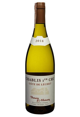 domaine des malandes chablis 1er cru cote de lechet 2018 0.75 л