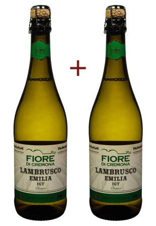 Набор вина Fiore di Cremona Lambrusco Dell`Emilia IGT Bianco 0.75 (набор 2 х 0.75 л)