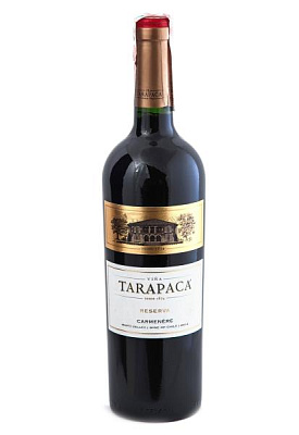 tarapaca carmenere reserva красное сухое 0.75 л