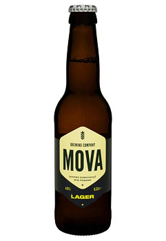Пиво Lager MOVA светлое 0.33 л  пиво lager mova светлое 0.33 л
