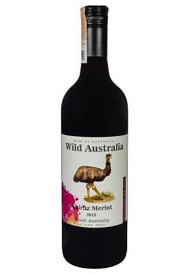 wild australia shiraz merlot красное полусладкое 0.75 л