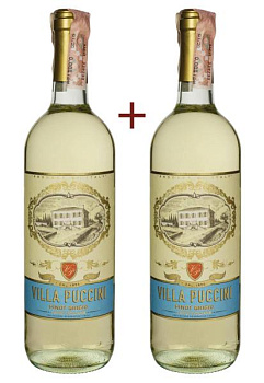 Набор вина Villa Puccini Terre Siciliane Pinot Grigio IGT Белое Сухое 0.75 (набор 2 х 0.75 л) набор вина villa puccini terre siciliane pinot grigio igt белое сухое 0.75 (набор 2 х 0.75 л)