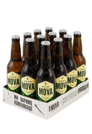 Упаковка Пиво Ipa MOVA ( светлое 0.33 л 12 шт ) 