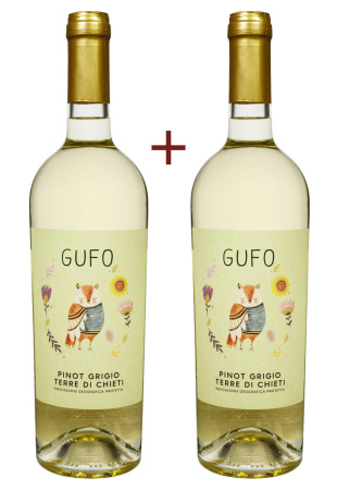 Набор вина Gufo Pinot Grigio Terre Di Chieti Белое Сухое 0.75 (набор 2 х 0.75 л)
