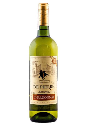 chevalier de pierre chardonnay белое сухое 0.75 л