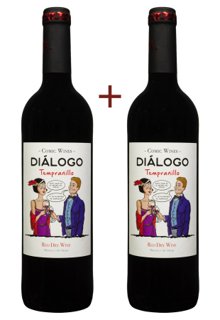 Набор вина Dialogo Tempranillo Красное Сухое 0.75 (набор 2 х 0.75 л)